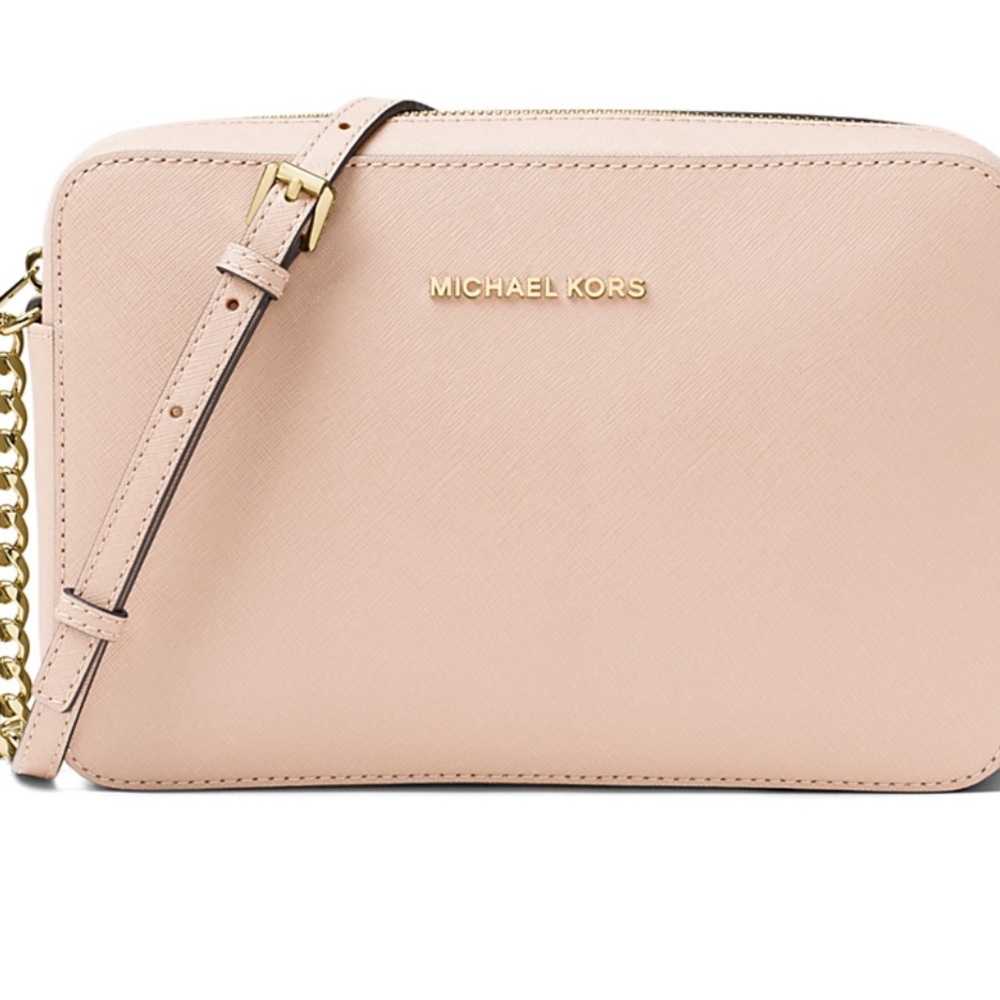 MK - Jet Set LargeCrossbody Bag/ Soft Pink